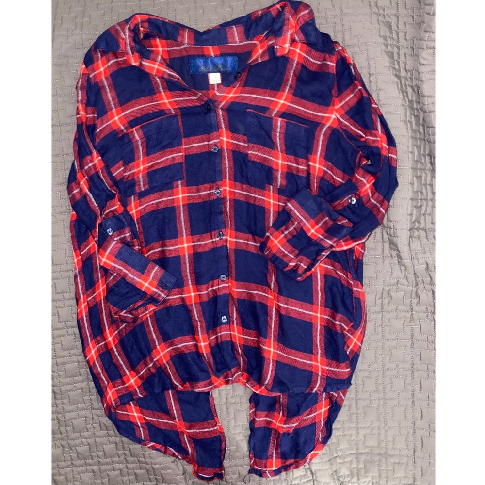 Split back flannel